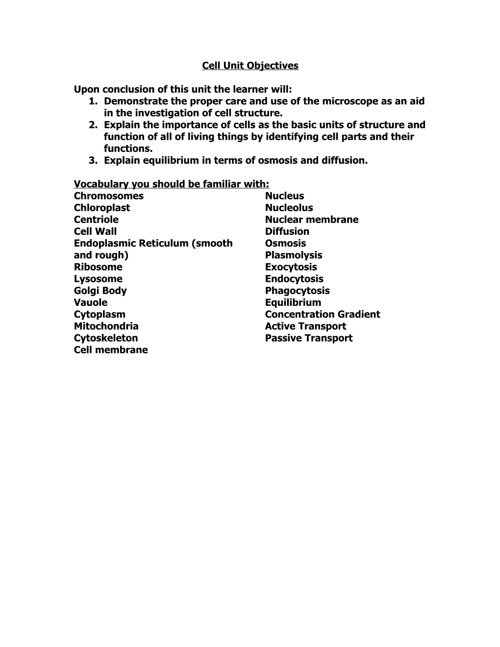 Biology Cell Labs