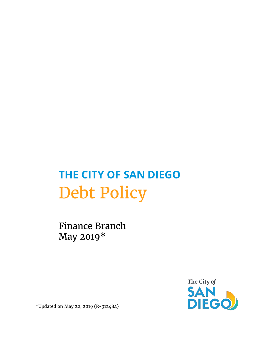 City's Debt Policy