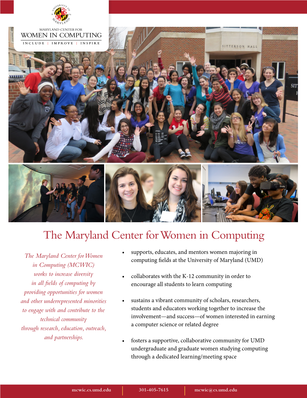 The Maryland Center for Women in Computing