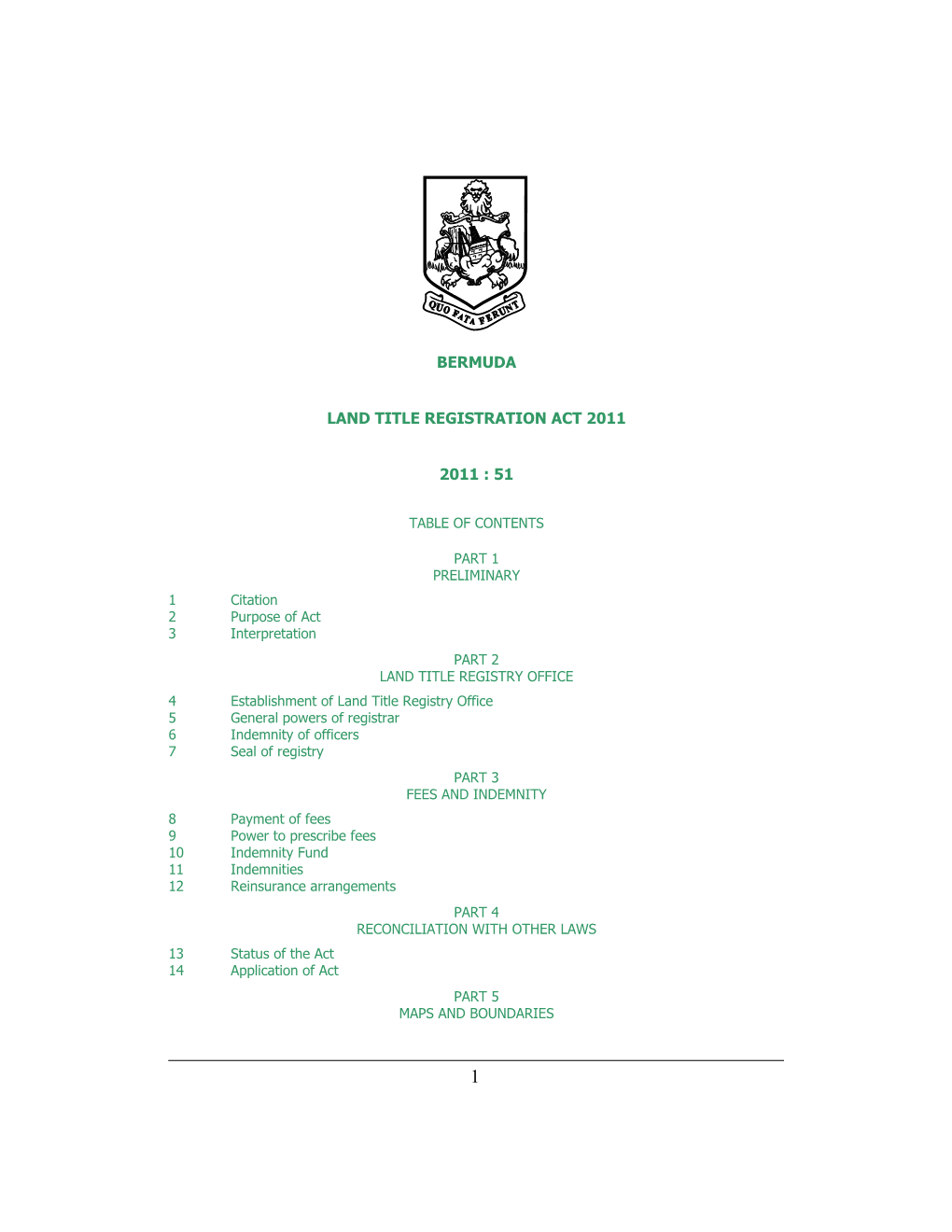 Land Title Registration Act 2011