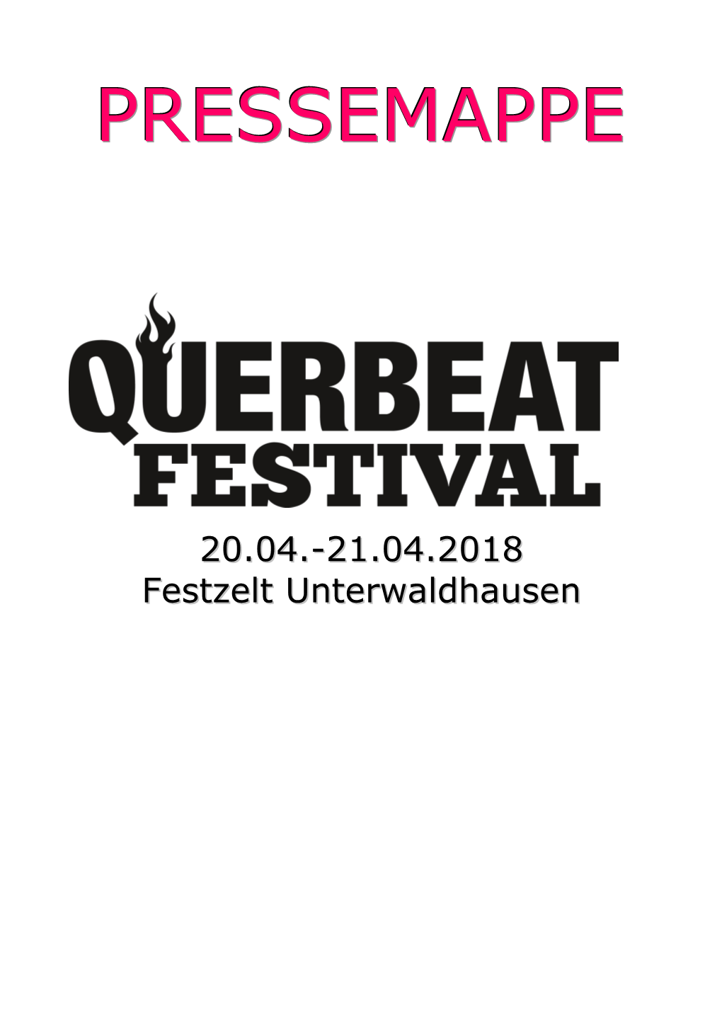 Pressemappe Querbeat-Festival 2018