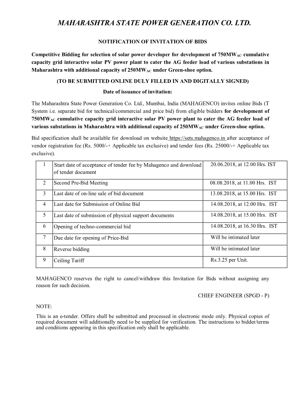 Maharashtra State Power Generation Co. Ltd