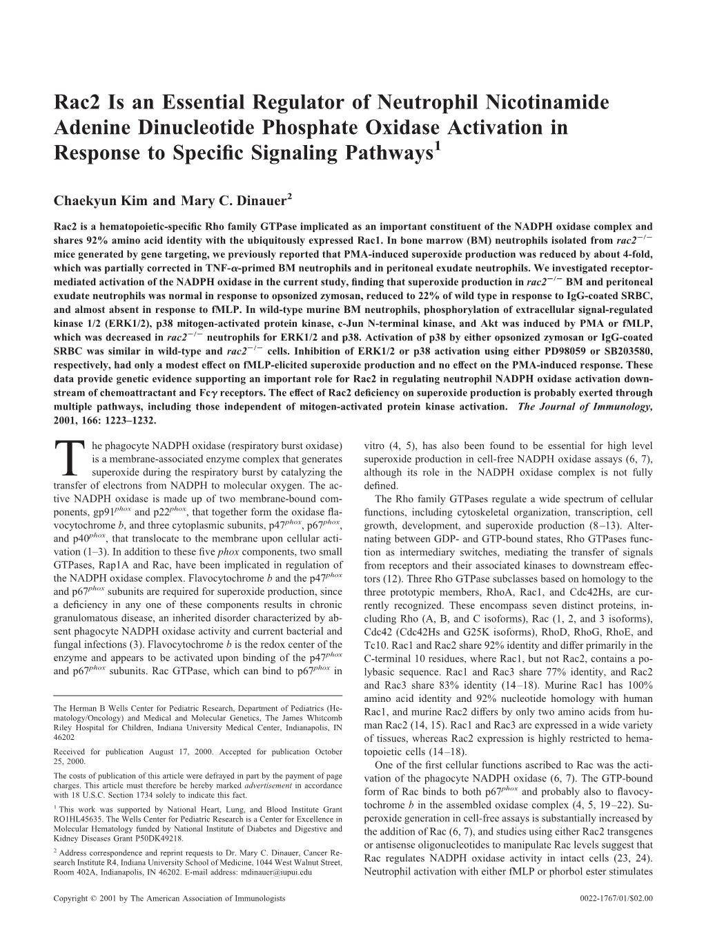 Specific Signaling Pathways Phosphate Oxidase Activation In
