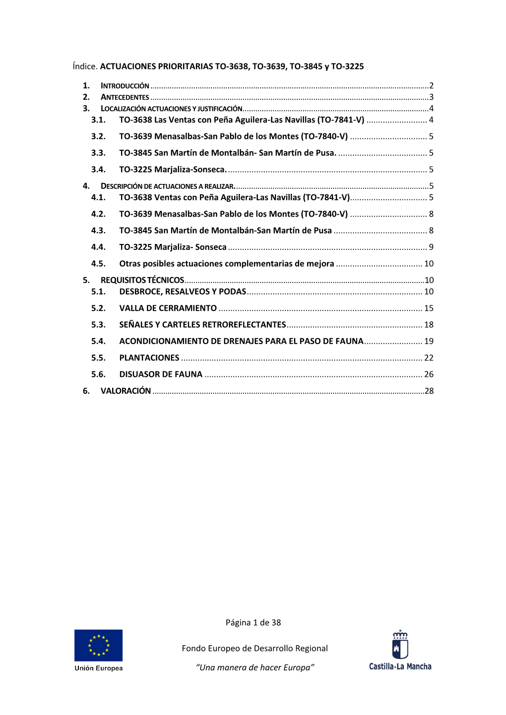 Página 1 De 38 Fondo Europeo De Desarrollo Regional