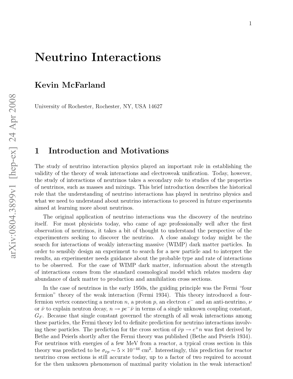 Neutrino Interactions