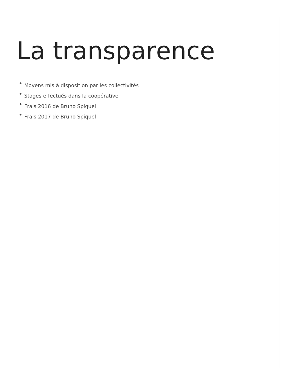 La Transparence
