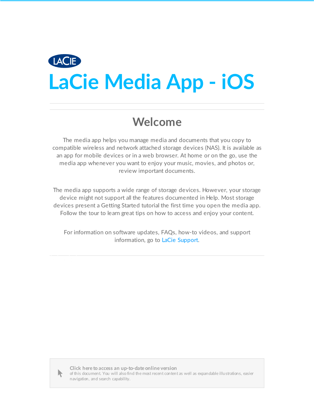 Lacie Media App - Ios