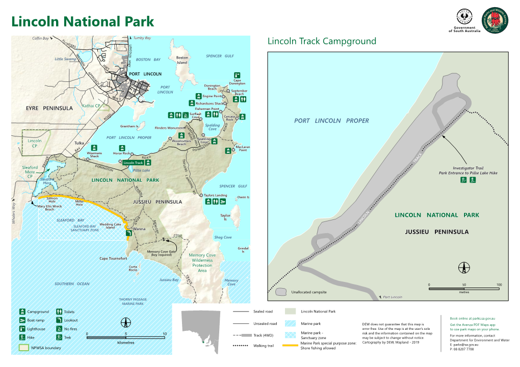 Lincoln National Park % Coffin Bay % Tumby Bay FL I N L DE I