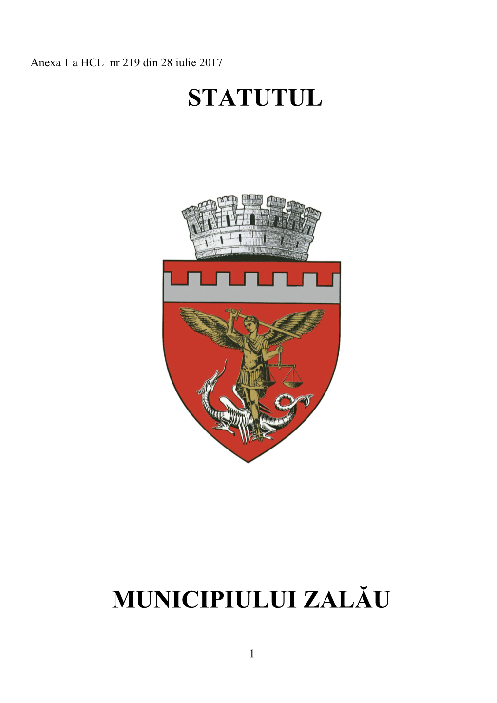 Statutul Municipiului Zalău