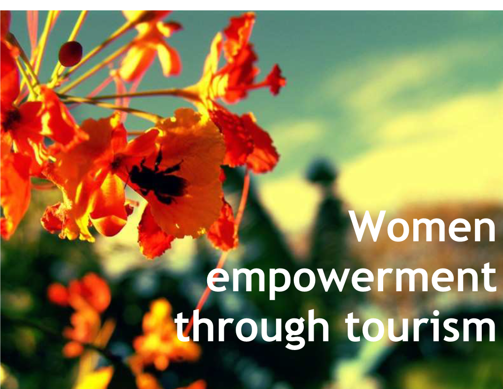 Women Empowerment Through Tourism