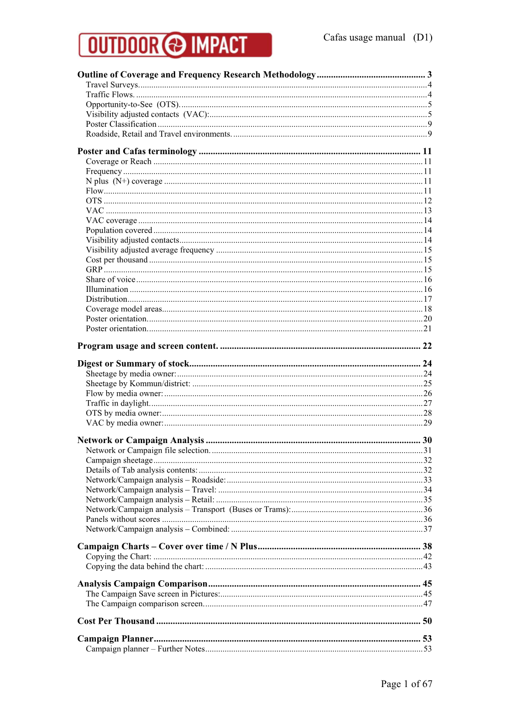 Cafas Usage Manual Draft 1