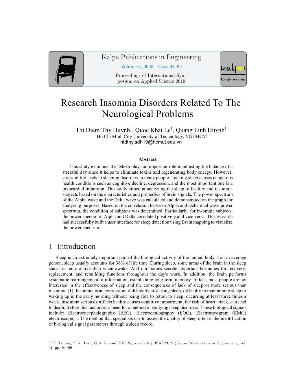 Research Insomnia Disorders Related to the Neurological Problems