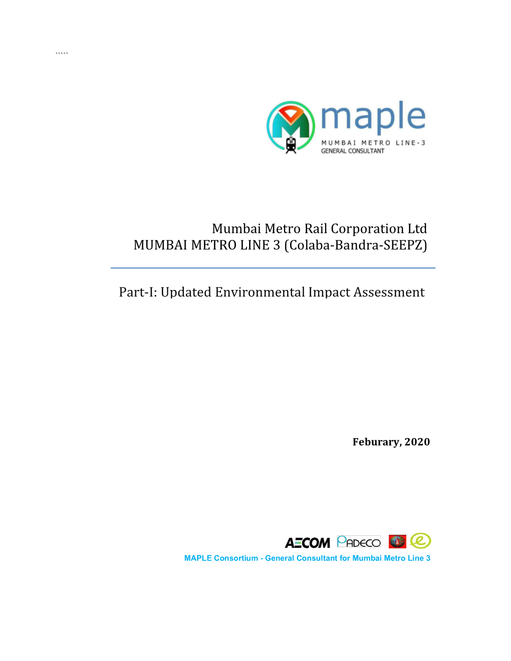 Updated Environmental Impact Assessment