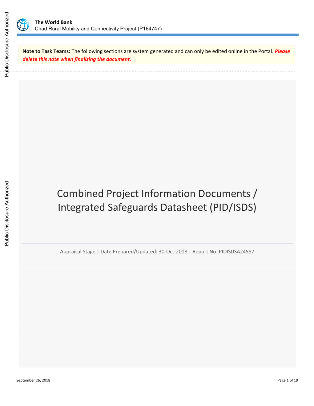 World Bank Document