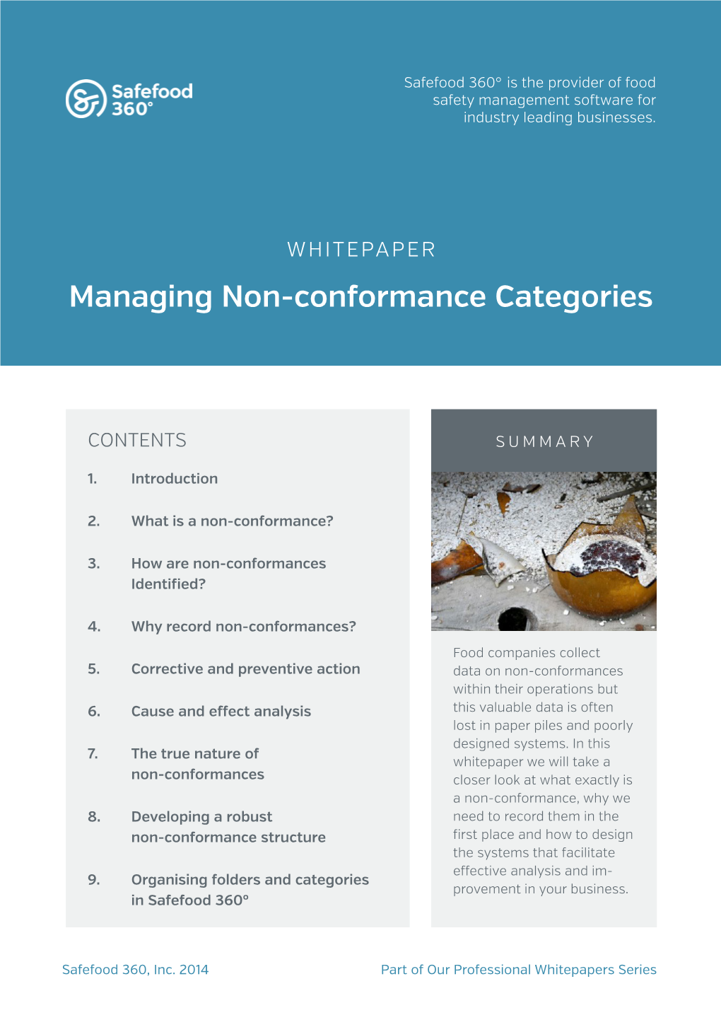 Managing Non-Conformance Categories Page 1