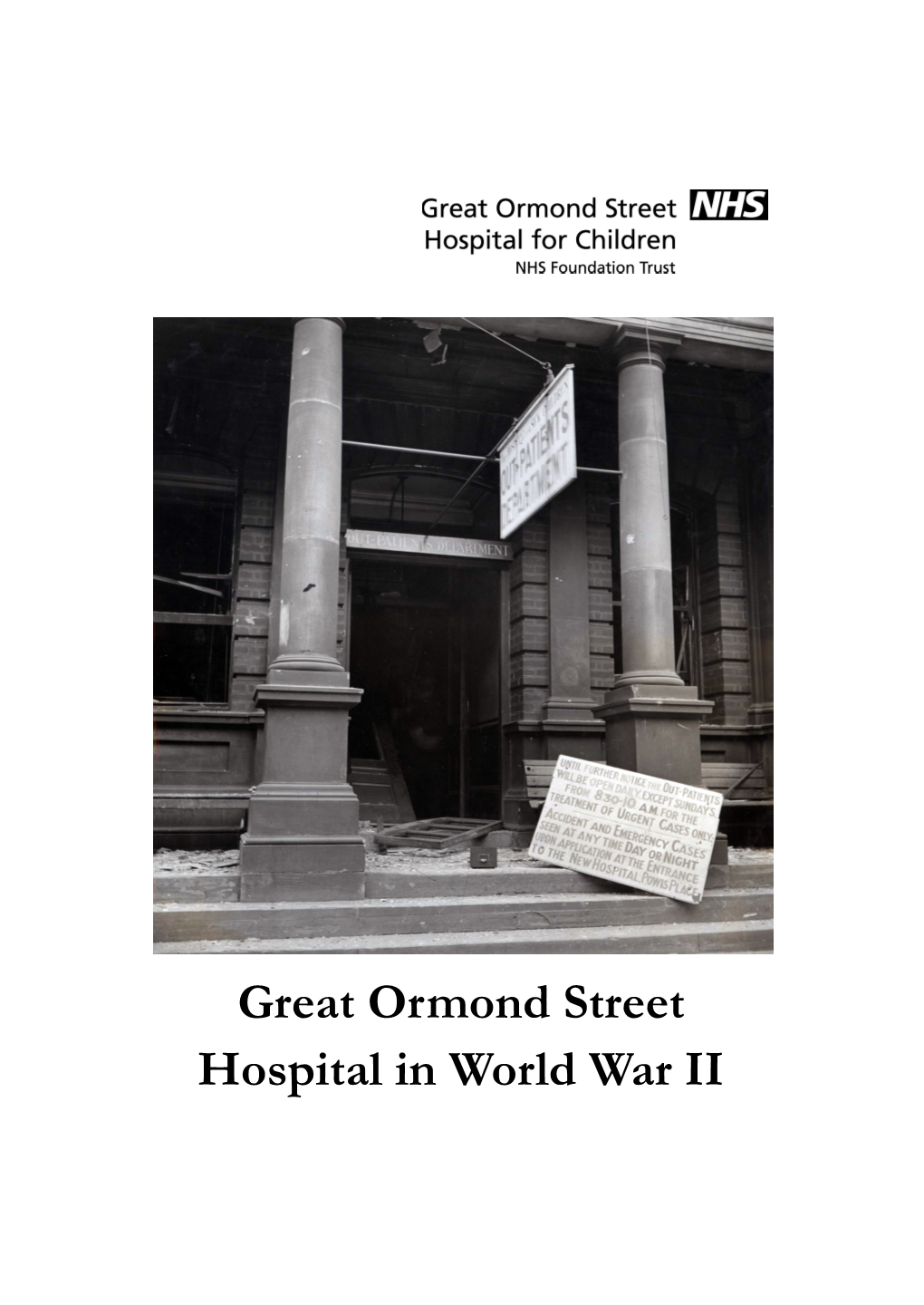 Great Ormond Street Hospital in World War II