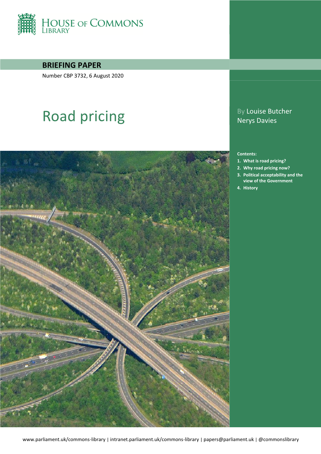 Road Pricing Nerys Davies