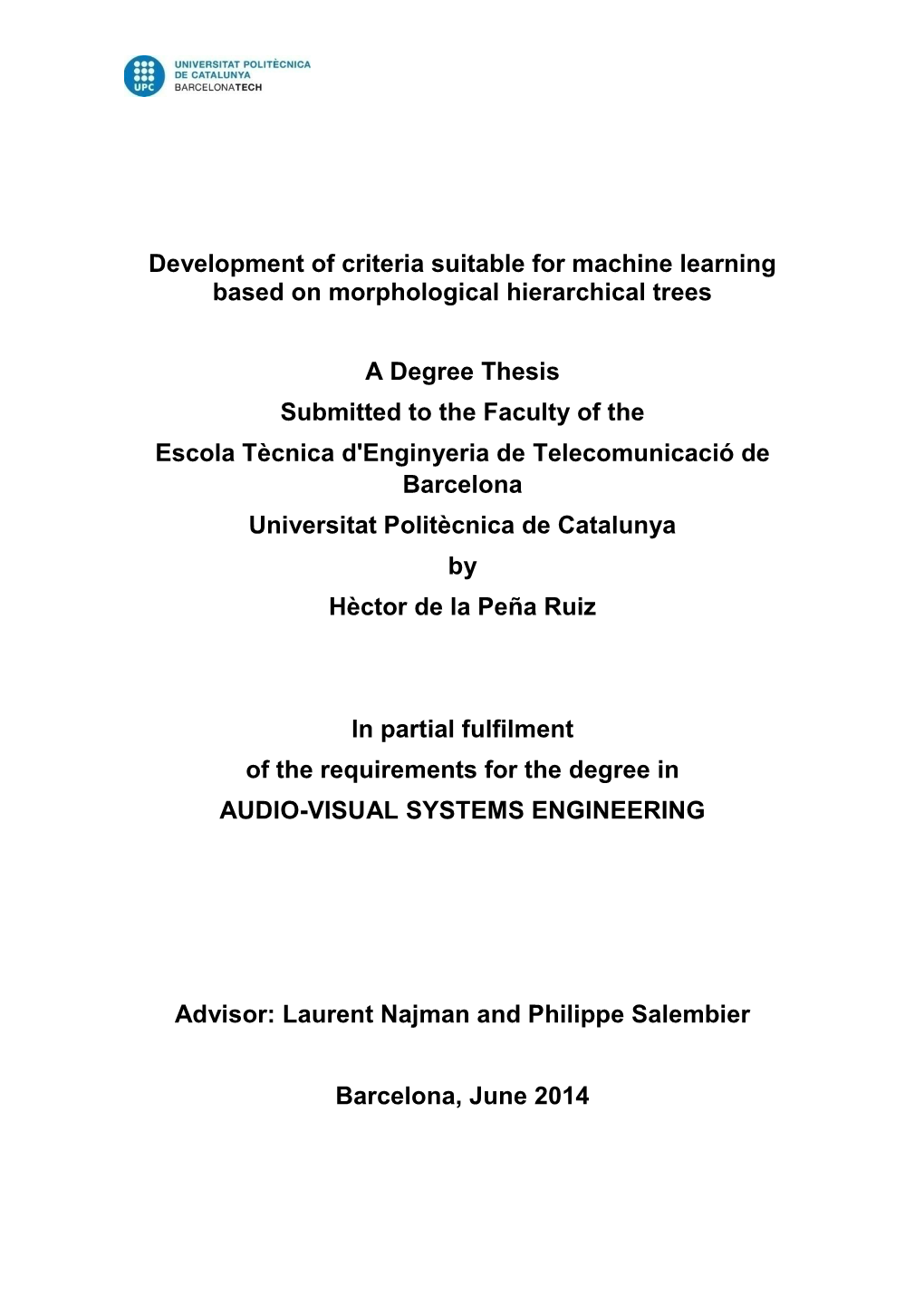 Master's Thesis