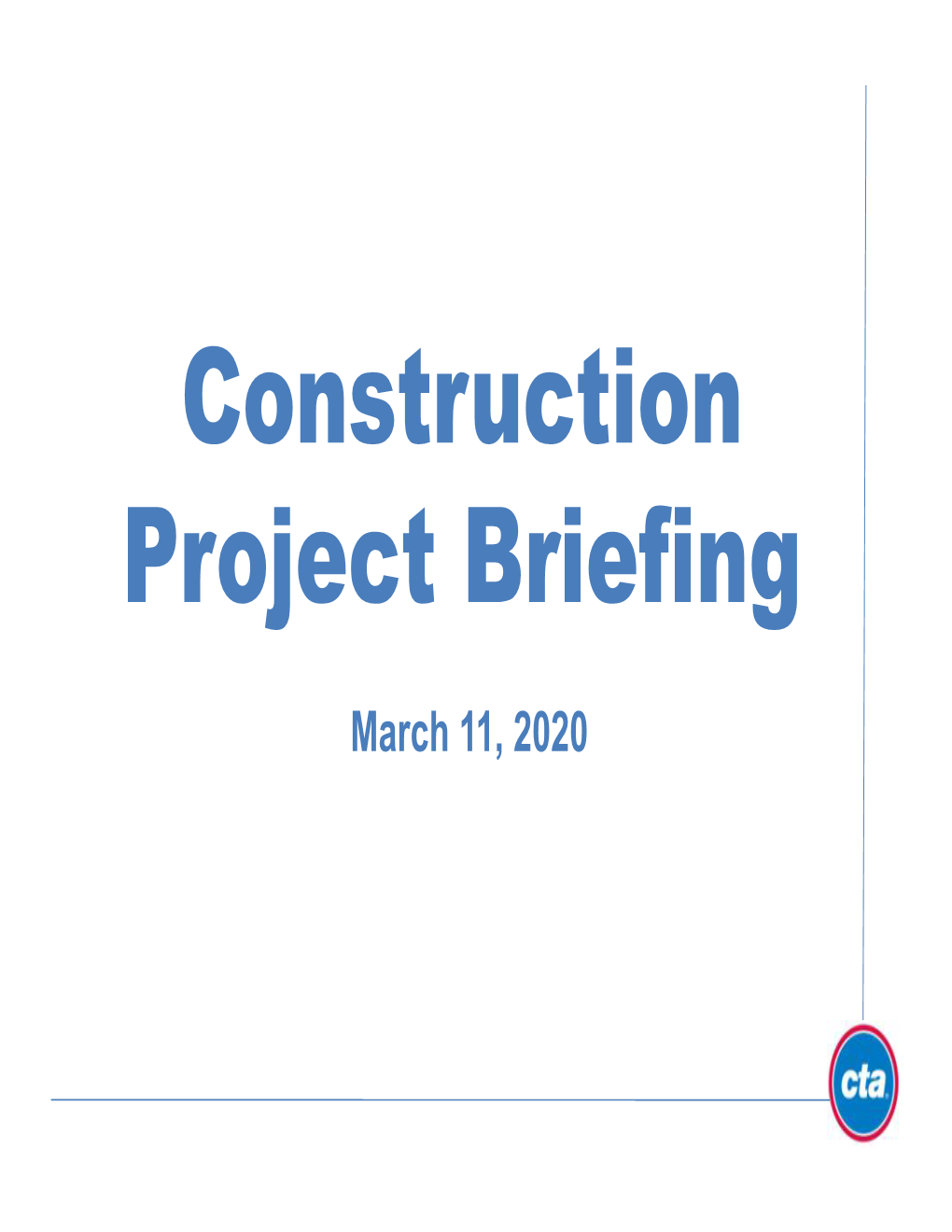 Construction Report