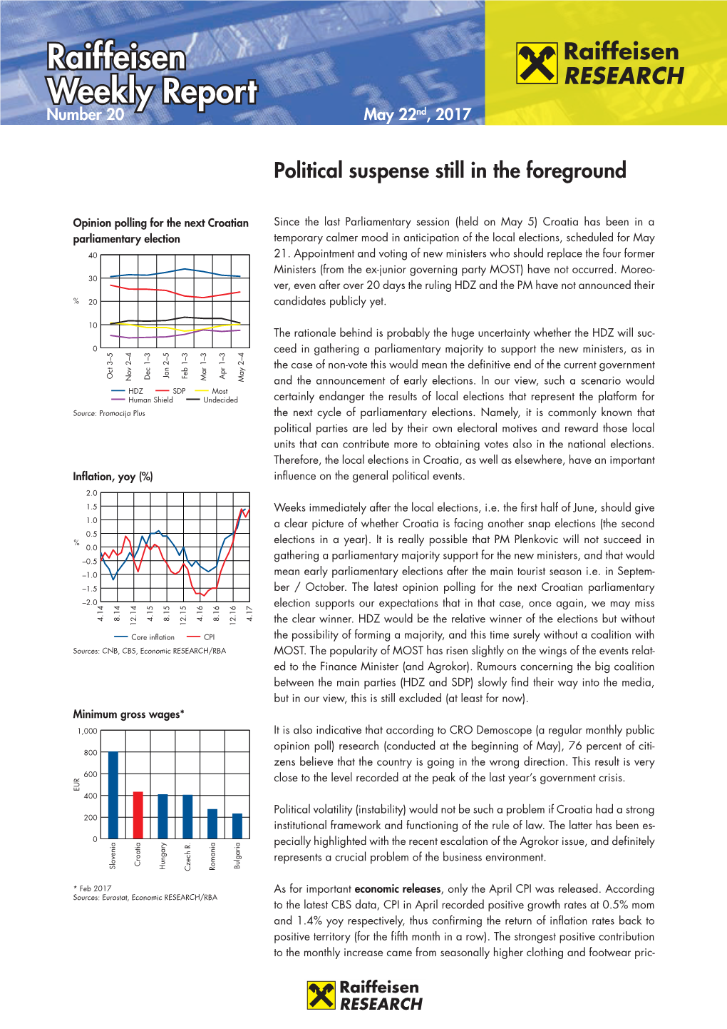 Raiffeisen Weekly Report, Nr. 20/2017