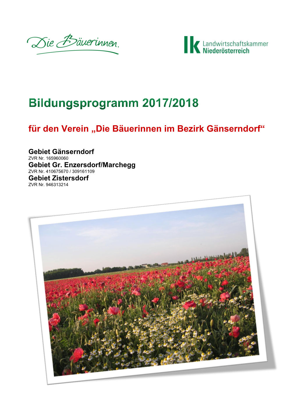 Bildungsprogramm 2017 2018