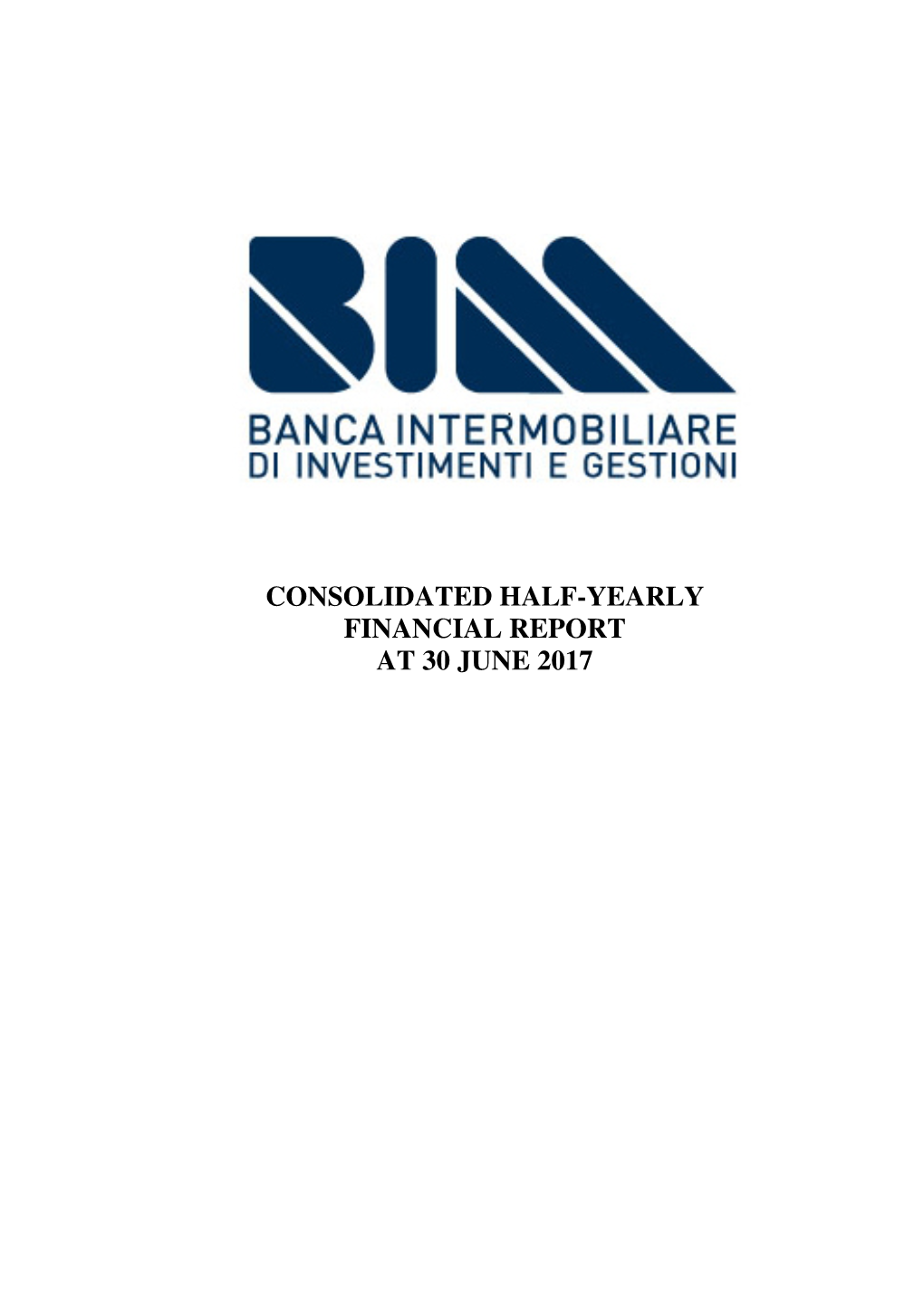 Consolidated Half-Yearly Financial Report at 30 June 2017
