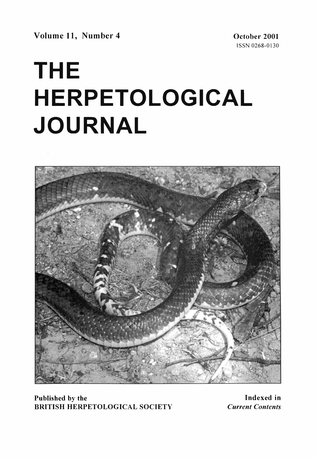 The Herpetological Journal