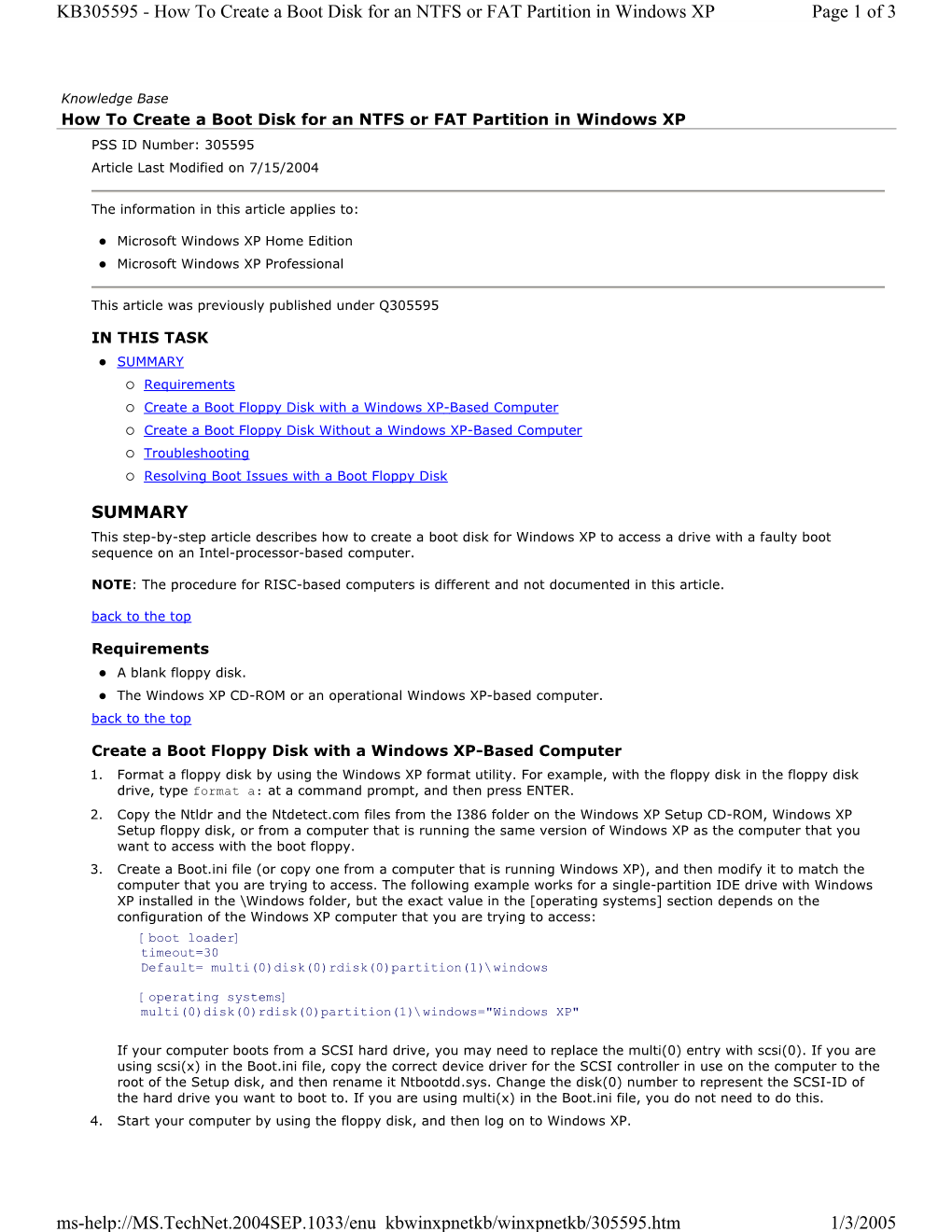 How to Create a Boot Disk for an NTFS Or FAT Partition in Windows XP Page 1 of 3