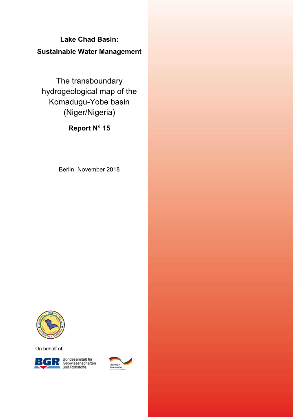 The Transboundary Hydrogeological Map of the Komadugu-Yobe Basin (Niger/Nigeria)