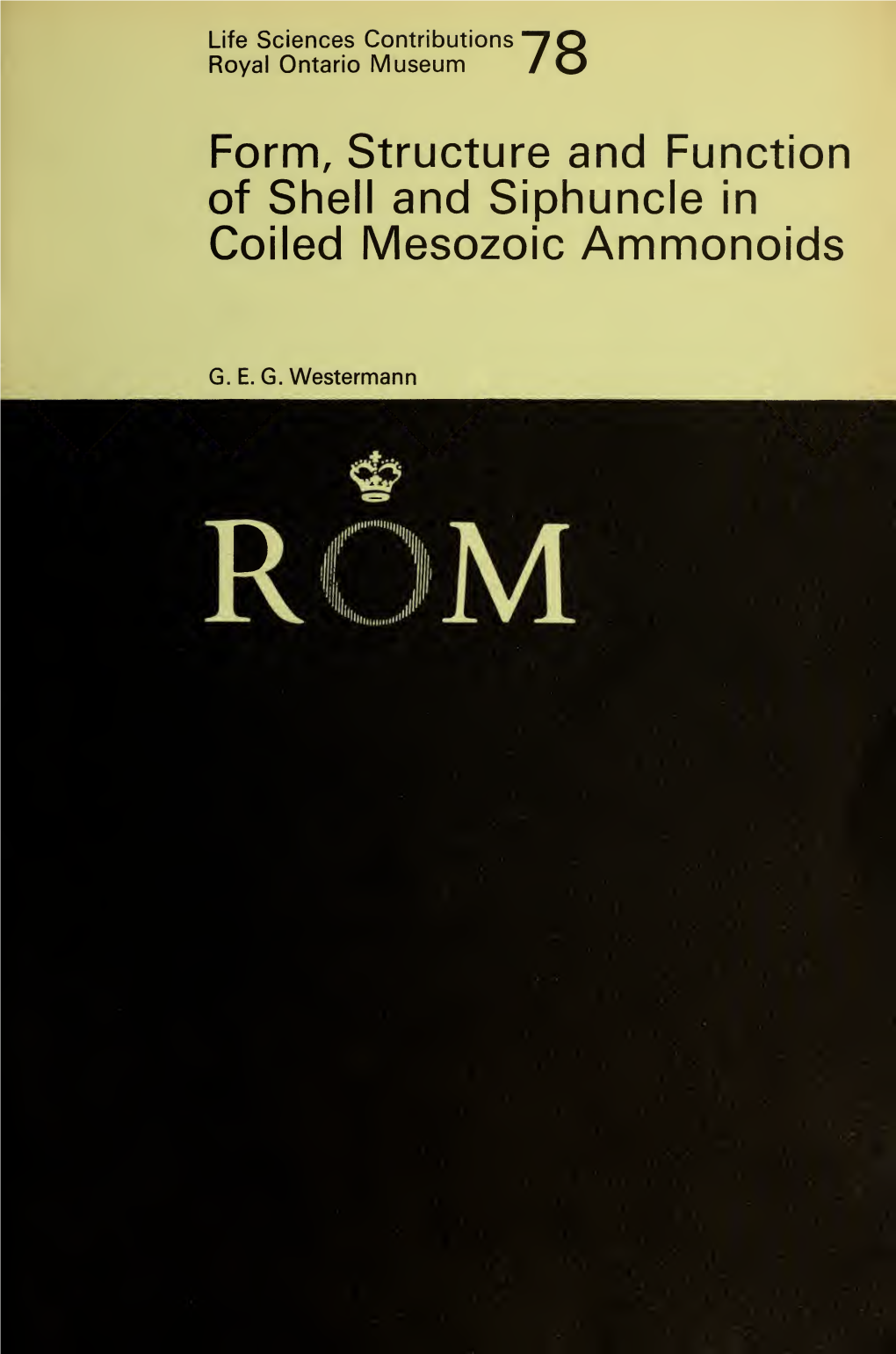 Form, Structure and Function of Shell and Siphuncle in Coiled Mesozoic Ammonoids