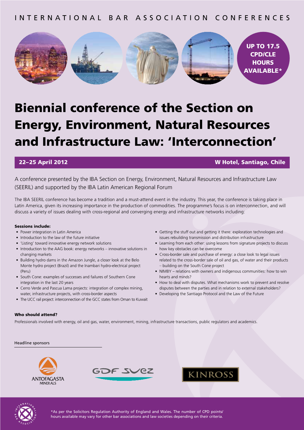 Biennial Conference of the Section on Energy, Environment, Natural Resources and Infrastructure Law: ‘Interconnection’