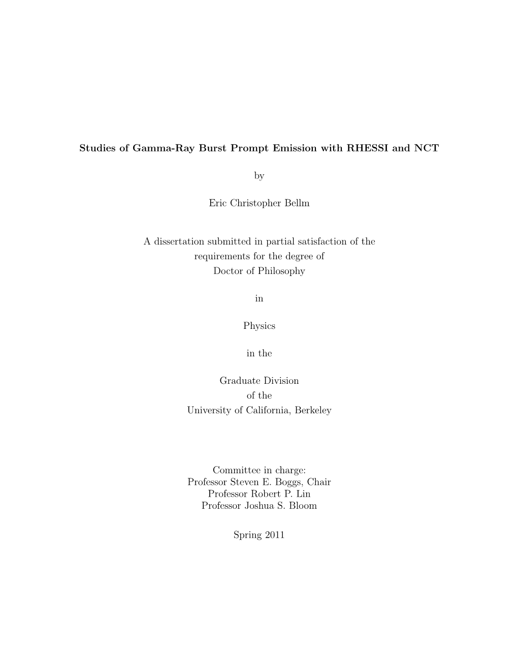 Studies of Gamma-Ray Burst Prompt Emission with RHESSI and NCT