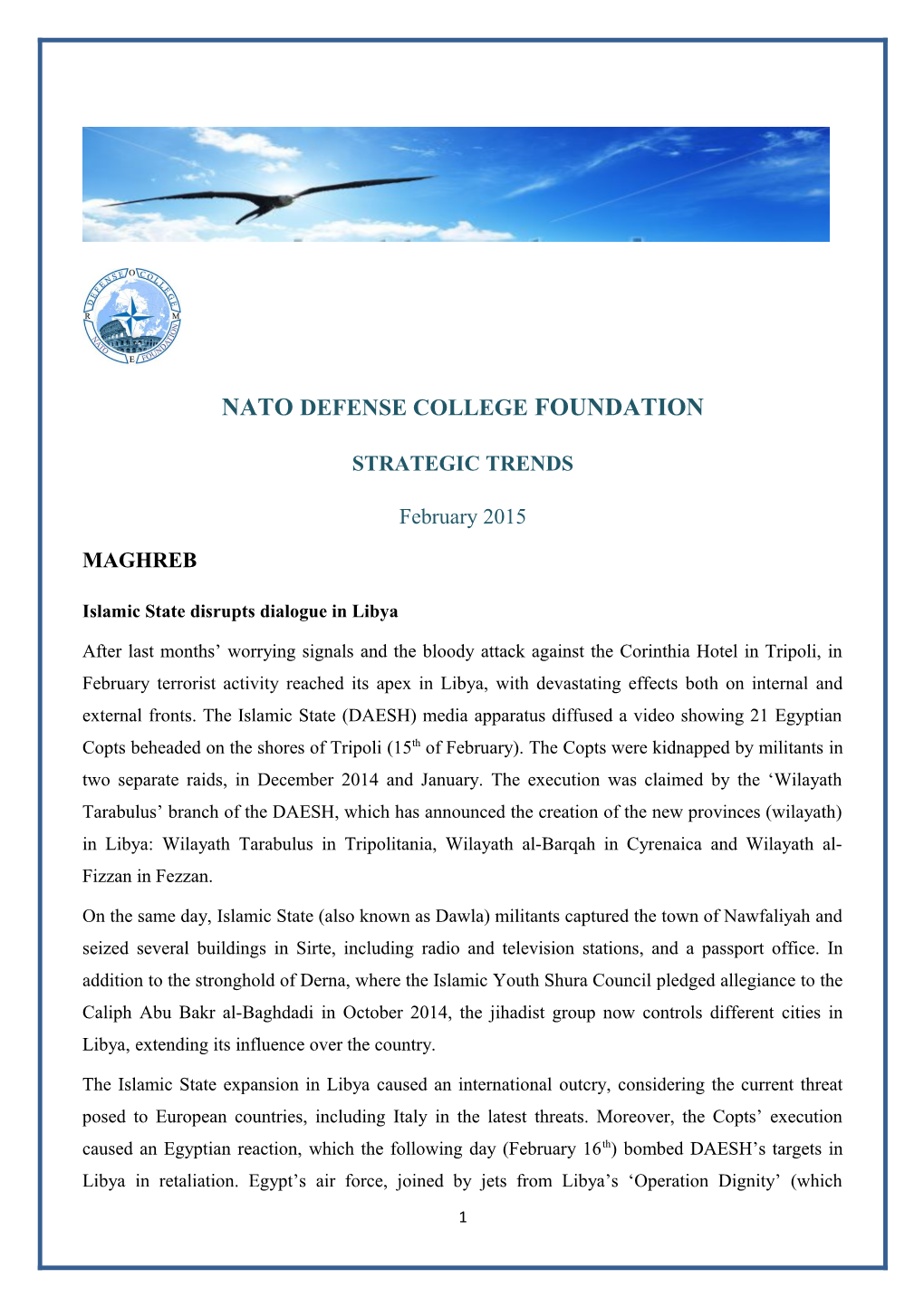 Nato Defense College Foundation s1