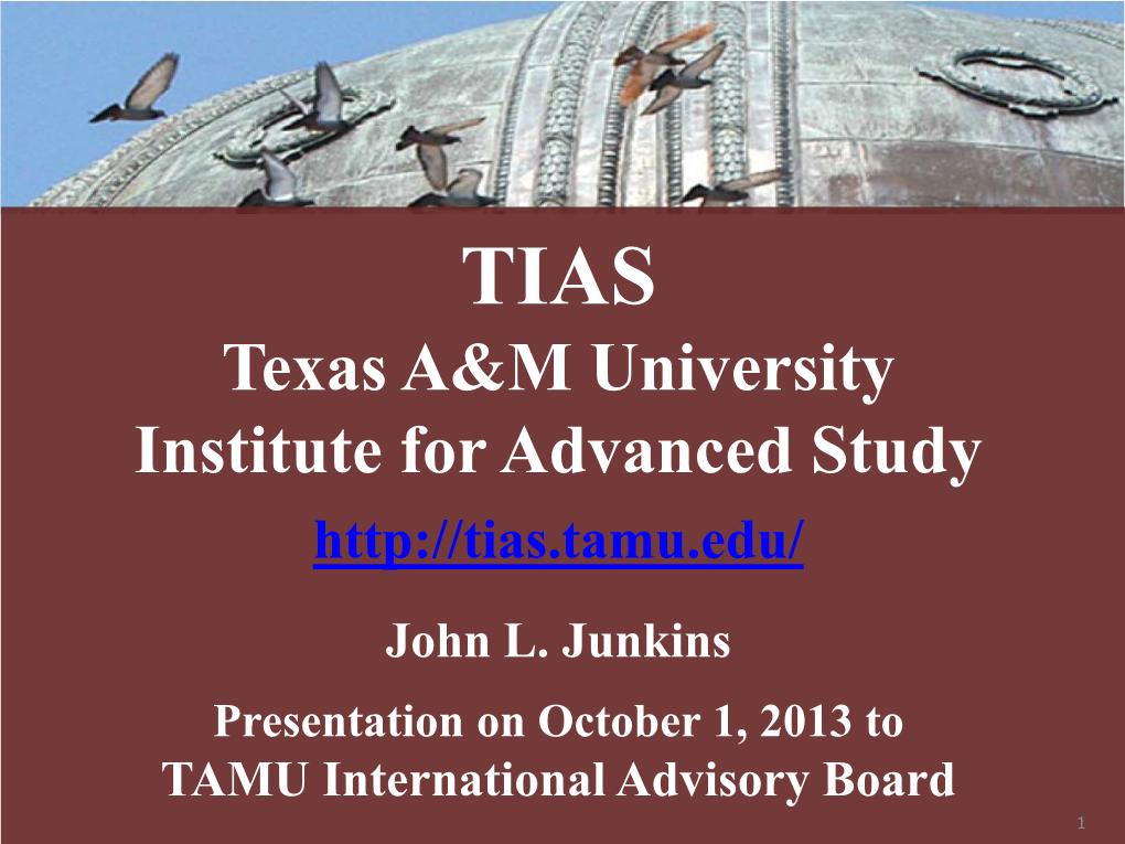Texas A&M University Institute for Advanced Study