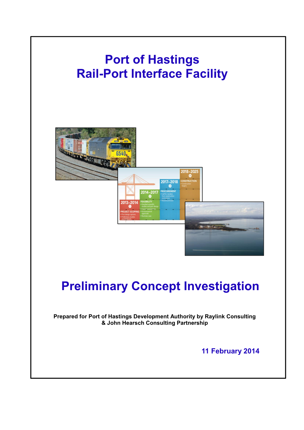 Port of Hastings Rail-Port Interface Facility