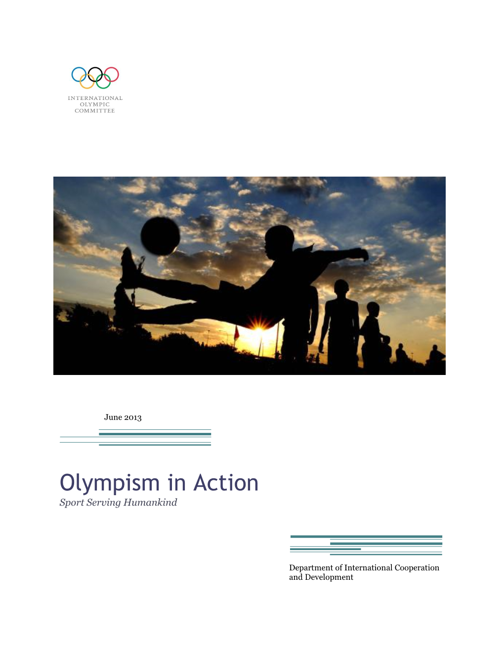 Olympism in Action Sport Serving Humankind