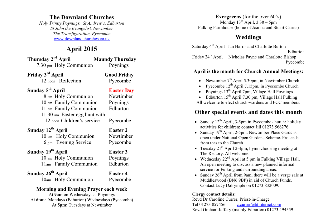 Church News April 2015