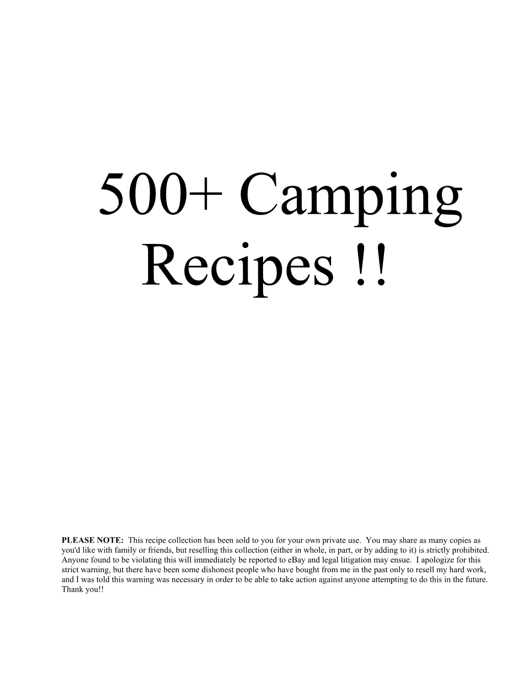 500+ Camping Recipes for Dutch Ovens