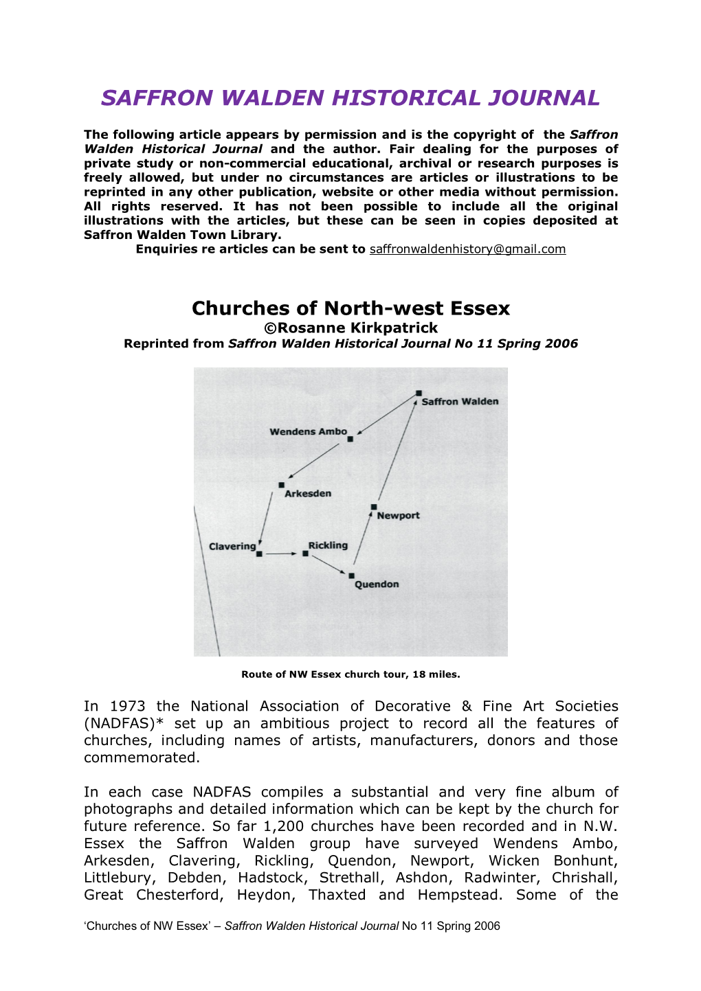 Churches of NW Essex