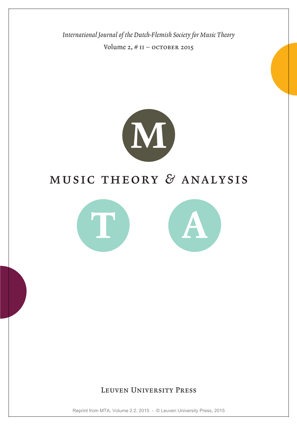 Music Theory & Analysis