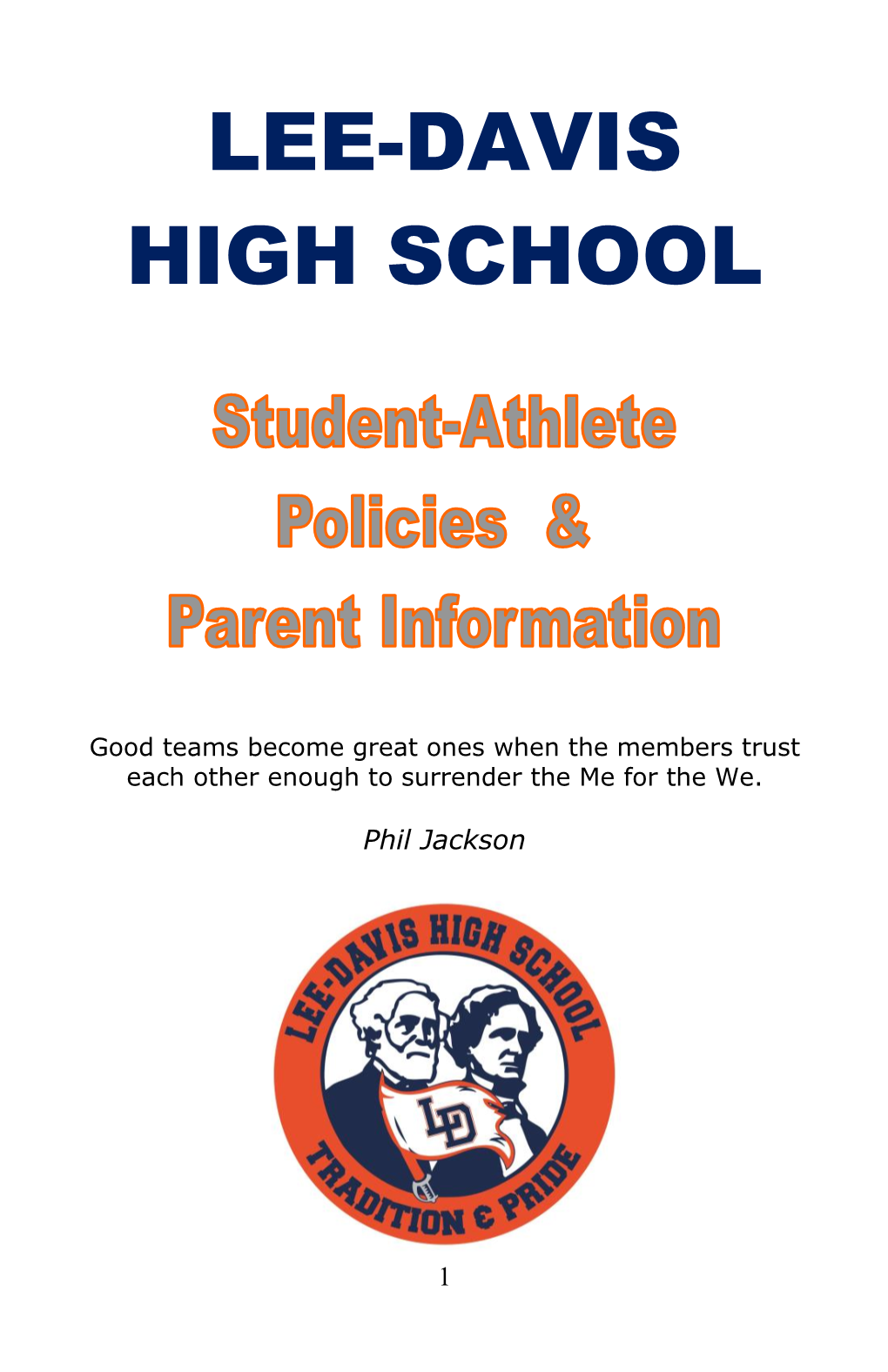 LDHS Student Athlete Handbook