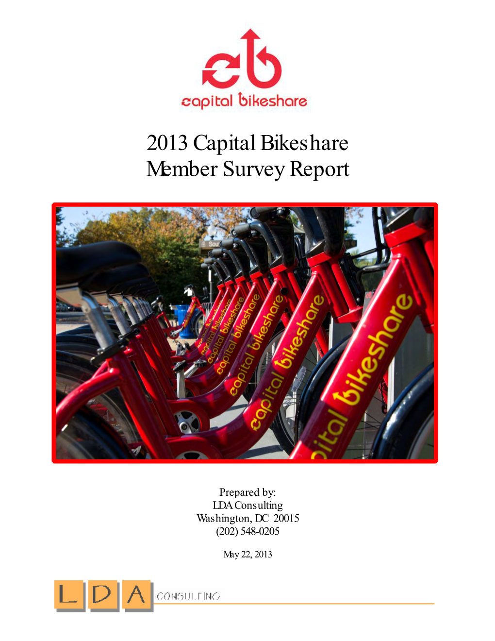 2013 Capital Bikeshare Member Survey Report