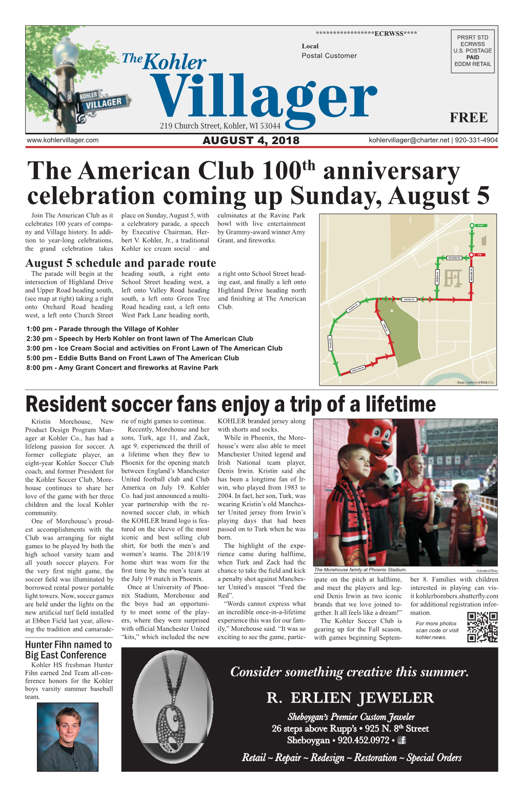 The American Club 100Th Anniversary Celebration Coming up Sunday