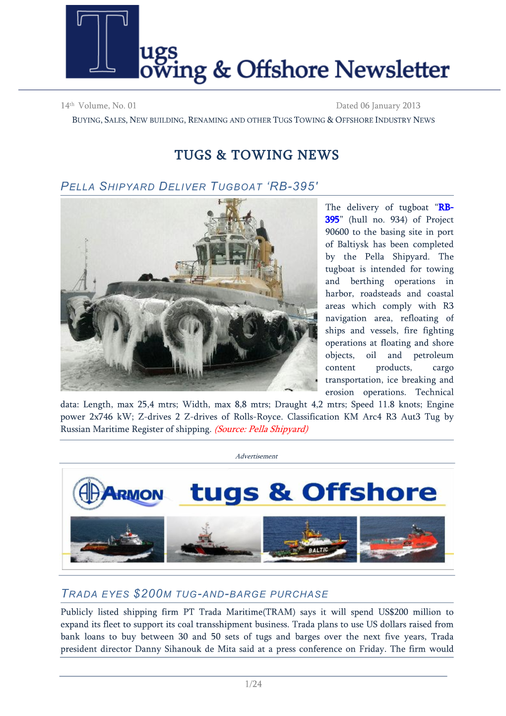 Tugs & Towing News