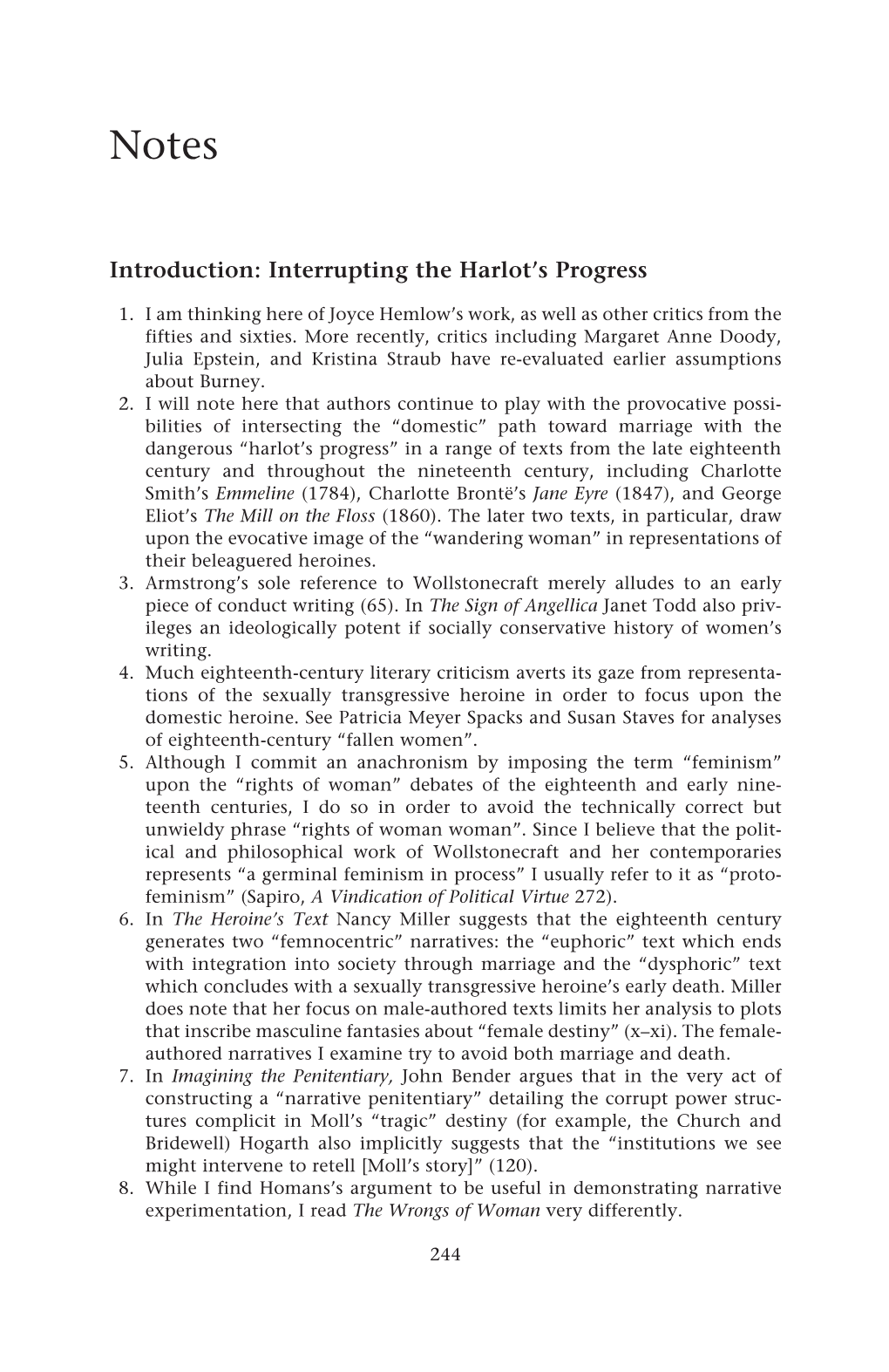 Introduction: Interrupting the Harlot's Progress