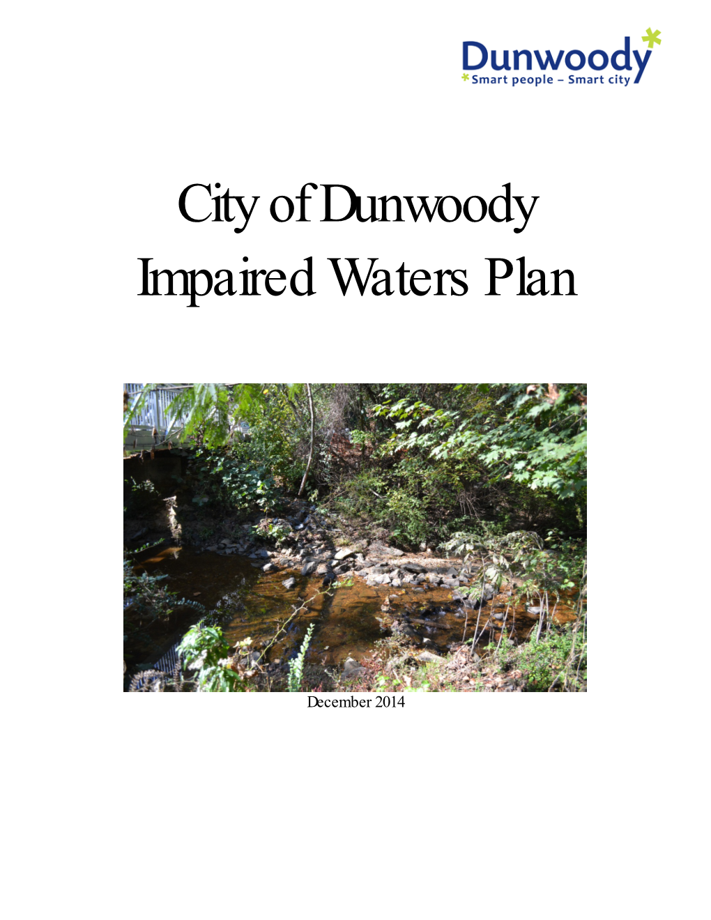 City of Dunwoody Impaired Waters Plan