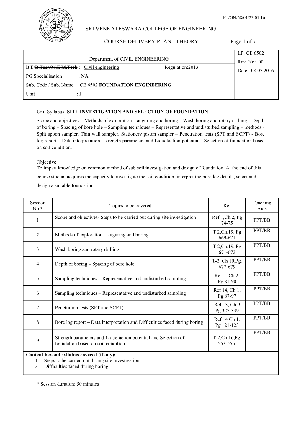 Sri Venkateswara College of Engineering