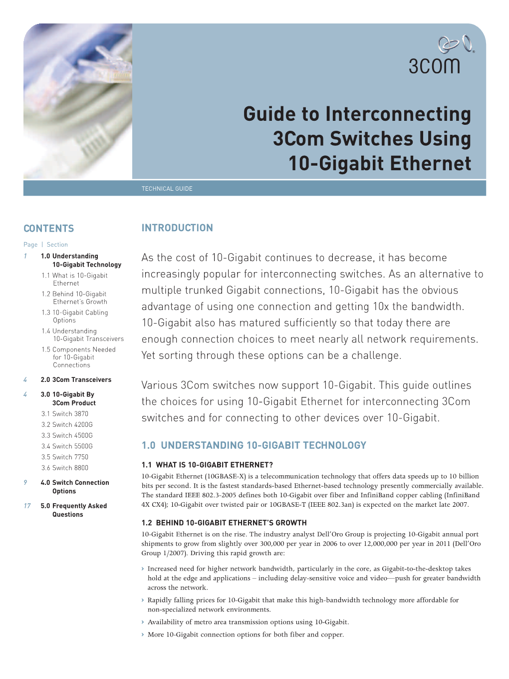 3Com 10-Gigabit Connection Guide