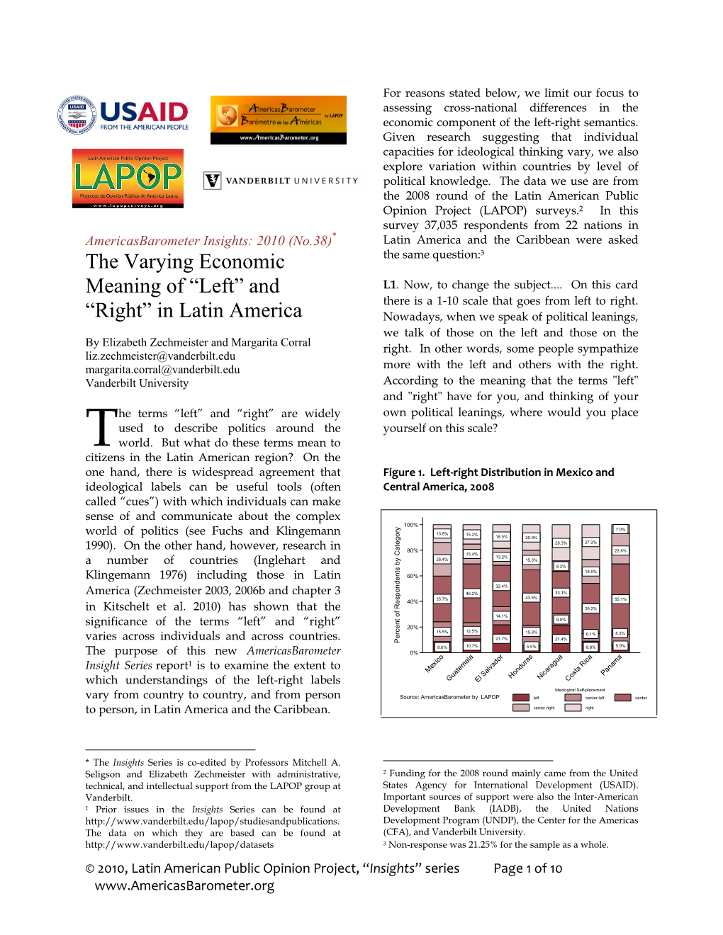 The Varying Economic Meaning of “Left” and “Right” in Latin America