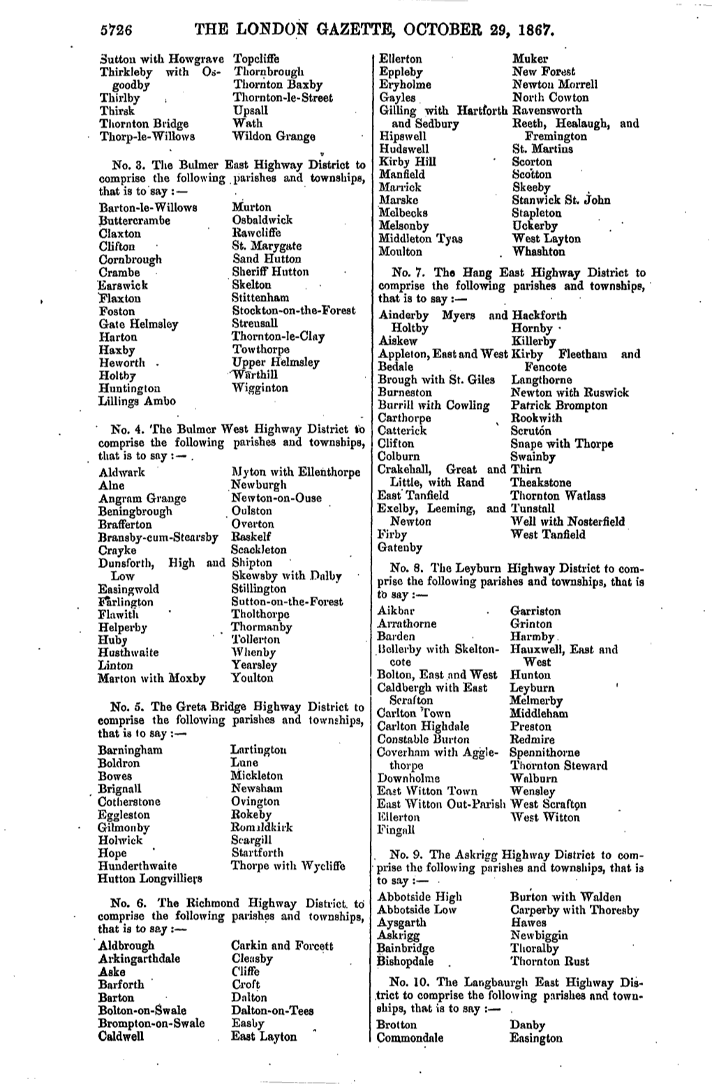 The London Gazette, October 29, 1867